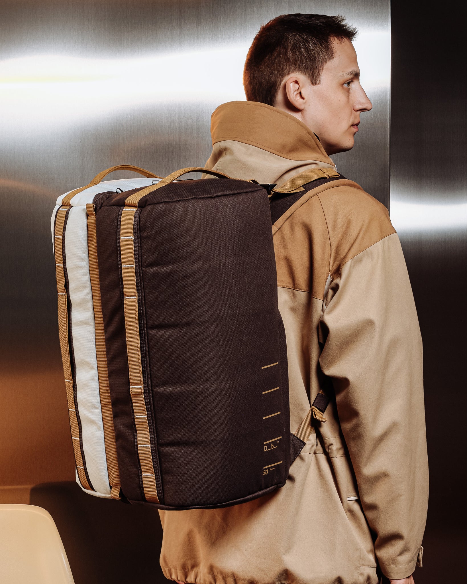 Roamer Pro Split Duffel 50L Cappuccino - Image 2